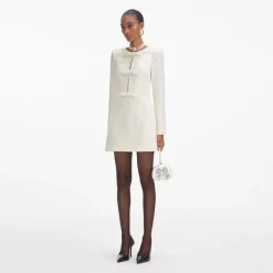 Diamante Bow Mini Dress