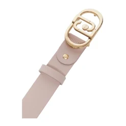 Elegant belte i imitert skinn rosa