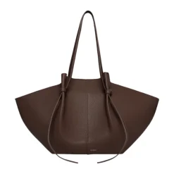 Elegant Pebble Grain Leather Totebag