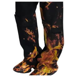 Fire Print Jeans med innlegg