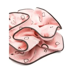 Gancini-print Silk Scrunchie