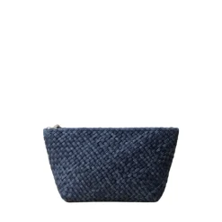 [ Gigi Small Clutch Double Weave , Indigo ]