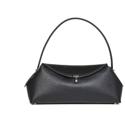 Grained-Leather T-lock Skulderveske