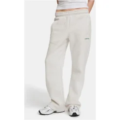 Grå Melange Straight Leg Joggers