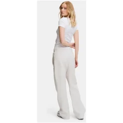 Grå Melange Straight Leg Joggers