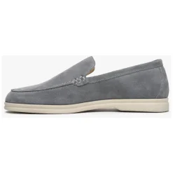 Grå Velour Loafers