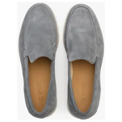 Grå Velour Loafers