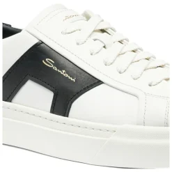 Herre skinn dobbel spenne sneaker