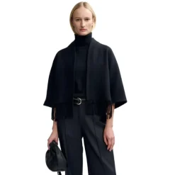 [ Kayla Lambswool Jacket , Black ]