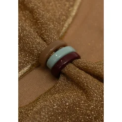 Kjole med lurex-tråd
