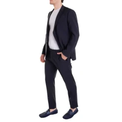 Klassisk Marineblå Ull Dress