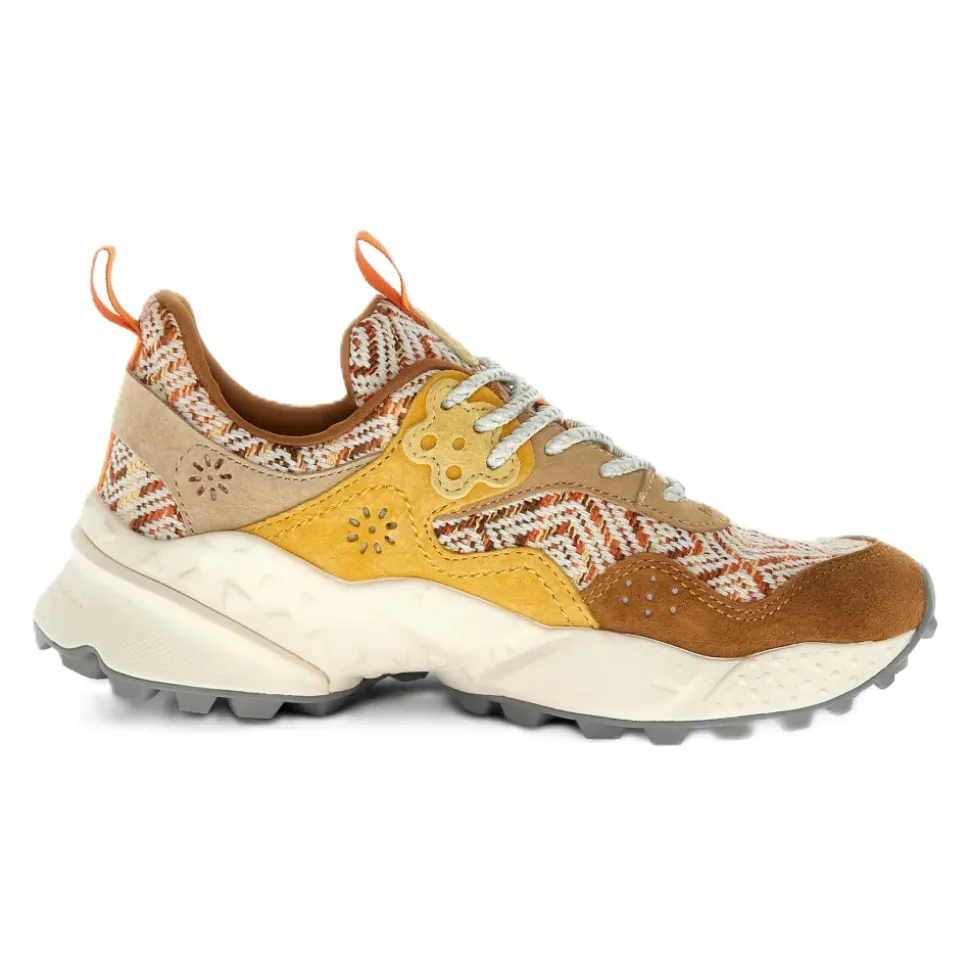 Kotetsu Suede/Knitted Jacquard Sneakers