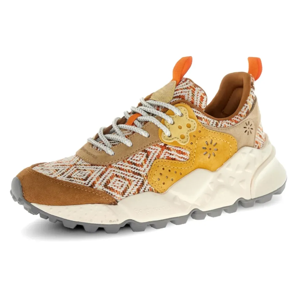 Kotetsu Suede/Knitted Jacquard Sneakers