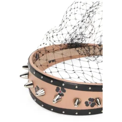Leather Headband with Studs