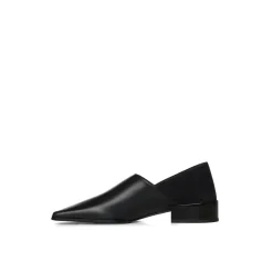 Loafers med firkantet tå