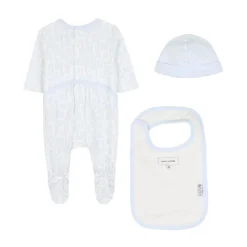 Logo Print Klær Sett Clear Blue