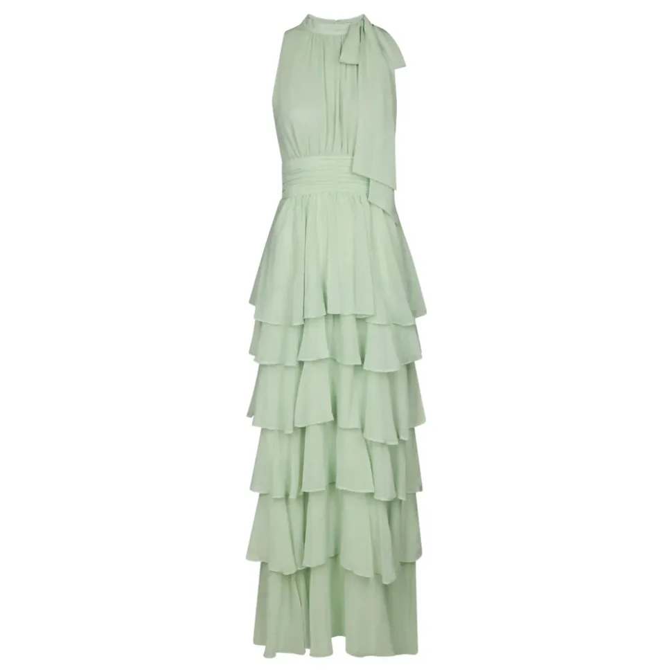 Marli Solid Chiffon Dress
