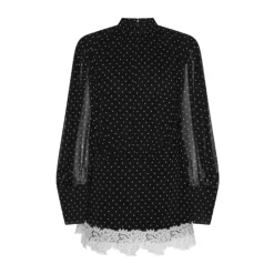 Minidress Ls Lace Detail