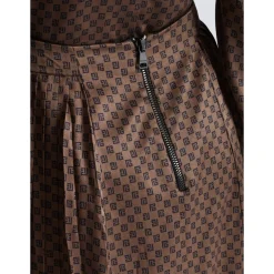 Mini monogram plissert midi-skjørt