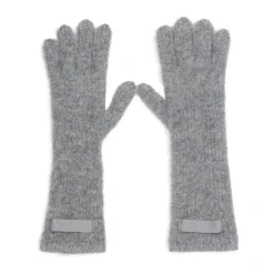 Mørkegrå Alpaca Ull Les Gants Gros Grain Hansker