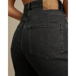 Mørk Grå Fuji Utsvingte Jeans