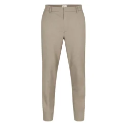 Mørk Sand Melange Tapered Bukser