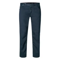 895 Navy Alberto Alberto Pipe-Ds Dual Fx Denim Bukser