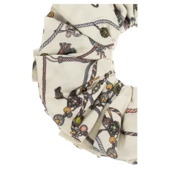 Printed Silk Twill Scrunchie