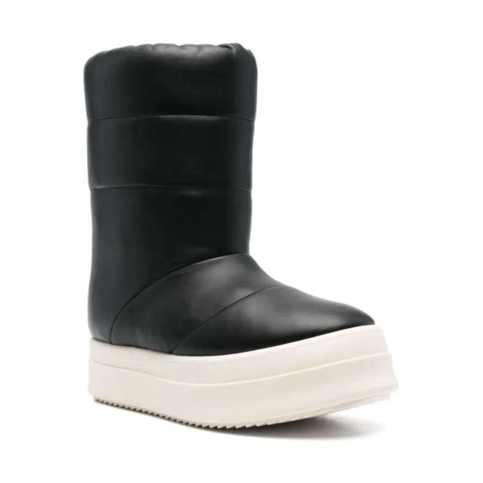 Quiltet Slip-On Sko med Tykk Såle