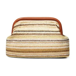 Raffia Clutch Stripe