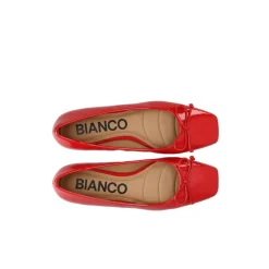 Rød Bianco Rød Ballerina Sko Biarose Karre Ballet Flat Sko
