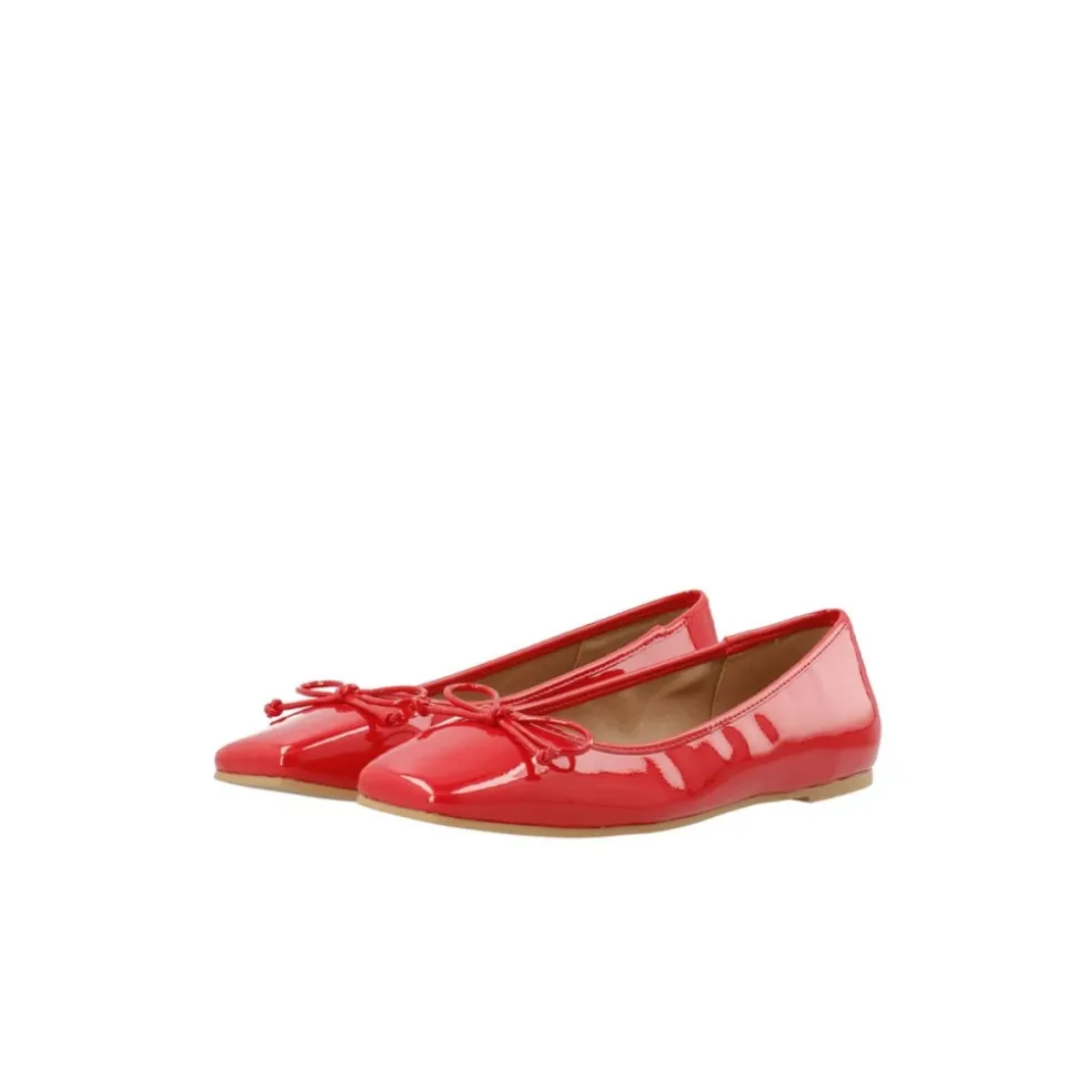 Rød Bianco Rød Ballerina Sko Biarose Karre Ballet Flat Sko