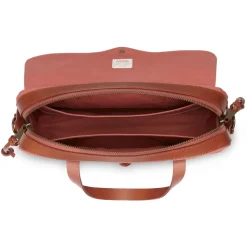 Robust Twill Leather Briefcase