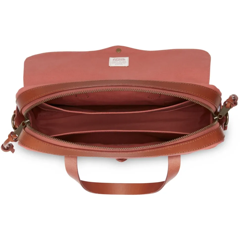 Robust Twill Leather Briefcase