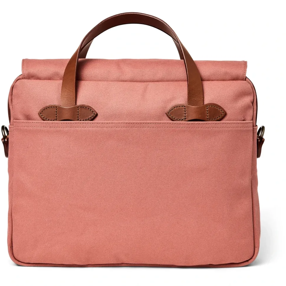 Robust Twill Leather Briefcase