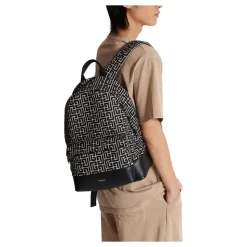 Ryggsekk med jacquard monogram