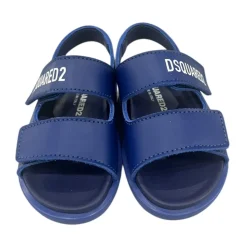 Sandali con logo chiusura con due strappi