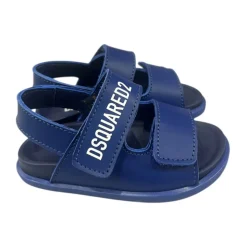 Sandali con logo chiusura con due strappi