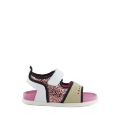 Sandli con glitter e strappo