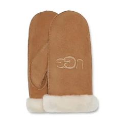 Sheepskin Embroider Mitten