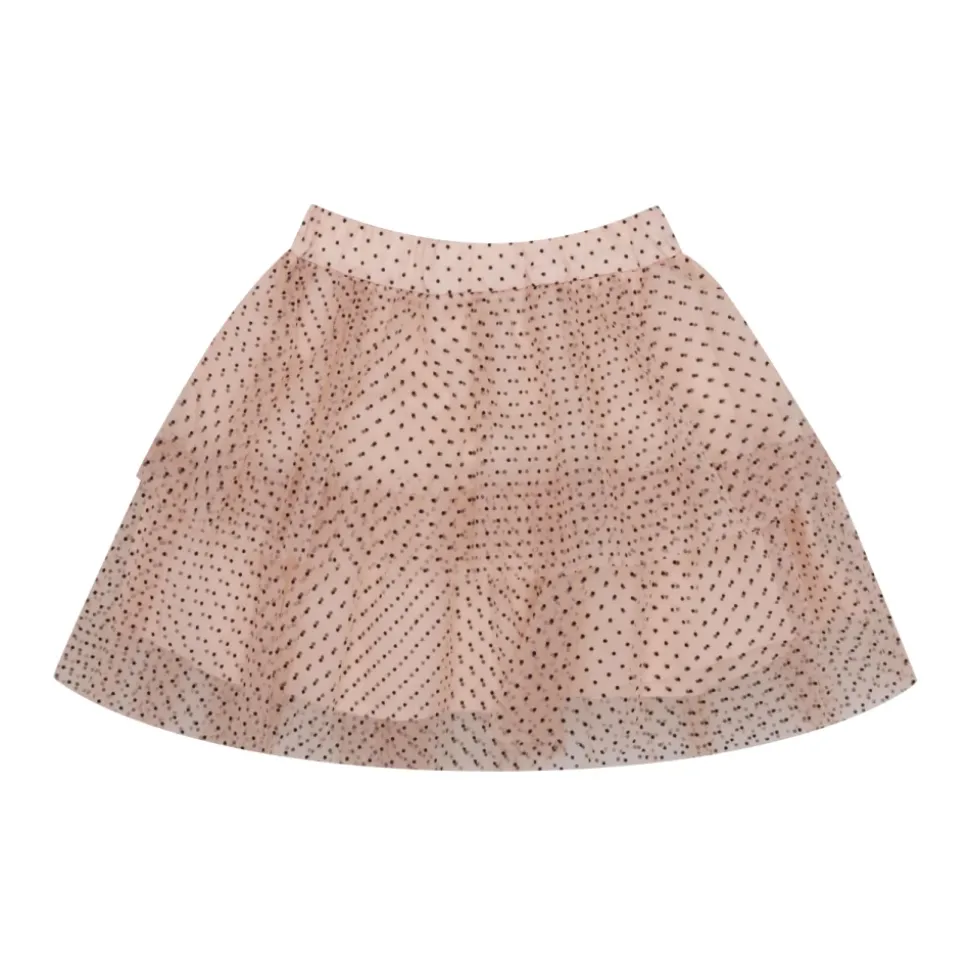 Skjørt i rosa og svart tyll