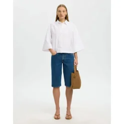 SLFESTER Relaxed 3/4 Cropped Shirt B