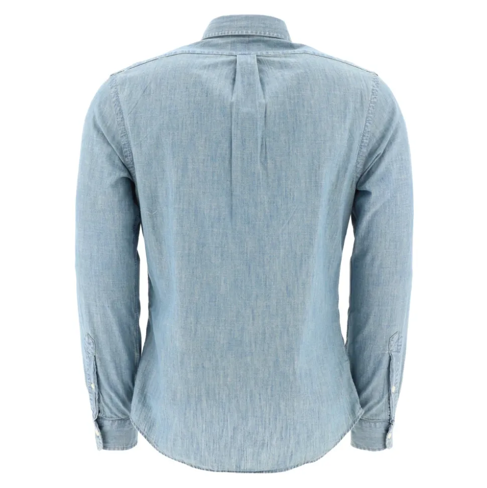 Slim-fit Chambray Skjorte