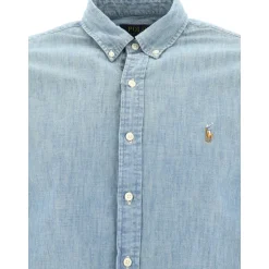 Slim-fit Chambray Skjorte
