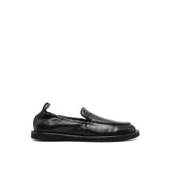 Sort Elastisk Bak Loafer Derby Sko