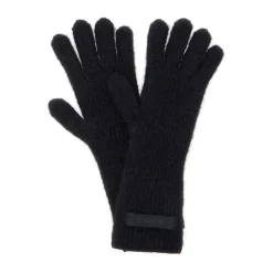 Sort Ullblanding Logo Patch Hansker