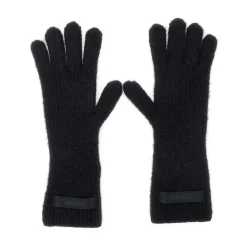 Sort Ullblanding Logo Patch Hansker