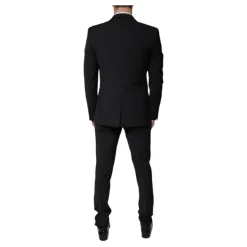 Sort ull Slim Fit 3-delt dress