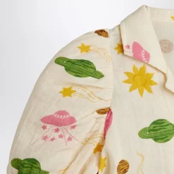 Space AOP Muslin SS Bouse