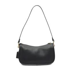 Stilig Svart Crossbody Veske med Kjede